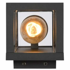 Applique murale d'extérieur Lucide CLAIRE MINI Noir, 1 lumière