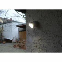 Applique murale d'extérieur Lutec Trumpet LED Anthracite, 1 lumière