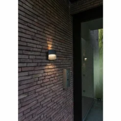 Applique murale d'extérieur Lutec Lotus LED Anthracite, 1 lumière