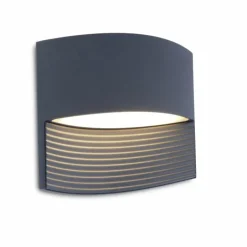 Applique murale d'extérieur Lutec Lotus LED Anthracite, 1 lumière