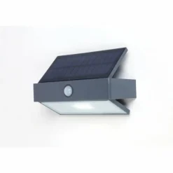 Applique murale d'extérieur Lutec Arrow LED Anthracite, 1 lumière, Détecteur de mouvement