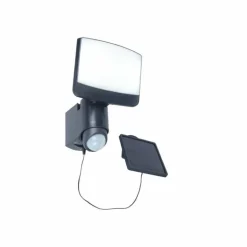 Applique murale d'extérieur Lutec Sunshine LED Anthracite, 1 lumière, Détecteur de mouvement
