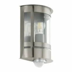 Applique murale d'extérieur Eglo TRIBANO Acier inoxydable, 1 lumière, Détecteur de mouvement
