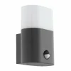 Applique murale d'extérieur Eglo FAVRIA LED Anthracite, 1 lumière, Détecteur de mouvement