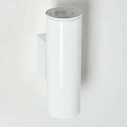 Applique murale d'extérieur Brachy LED Blanc, 2 lumières
