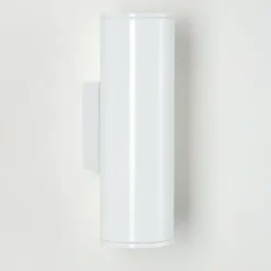 Applique murale d'extérieur Brachy LED Blanc, 2 lumières