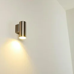 Applique murale d'extérieur Brachy LED Acier inoxydable, 1 lumière