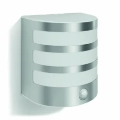 Applique murale d'extérieur Philips Calgary LED Acier inoxydable, 1 lumière, Détecteur de mouvement