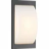 Applique murale d'extérieur LCD Emden LED Noir, 1 lumière, Détecteur de mouvement