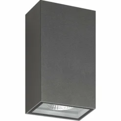 Applique murale d'extérieur LCD Wolgast LED Noir, 2 lumières