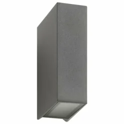 Applique murale d'extérieur LCD Lingen LED, 2 lumières