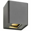 Applique murale d'extérieur LCD Siegen Gris, 2 lumières