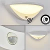 Applique murale d'extérieur Carano LED Blanc, 1 lumière, Détecteur de mouvement
