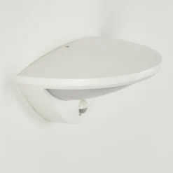 Applique murale d'extérieur Carano LED Blanc, 1 lumière, Détecteur de mouvement