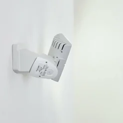 Applique murale d'extérieur Loit LED Blanc, 1 lumière, Détecteur de mouvement