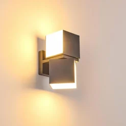 Applique murale d'extérieur Swanek LED Anthracite, 2 lumières