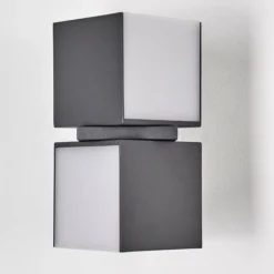 Applique murale d'extérieur Swanek LED Anthracite, 2 lumières