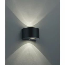 Applique murale d'extérieur Reality ROSARIO LED Noir, 2 lumières