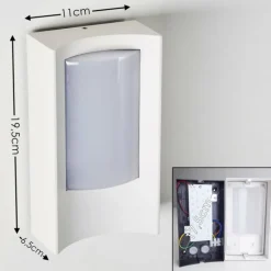 Applique murale d'extérieur Lamoliere LED Blanc, 1 lumière