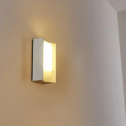 Applique murale d'extérieur Lamoliere LED Blanc, 1 lumière