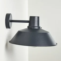 Applique murale d'extérieur Maloja Noir, 1 lumière