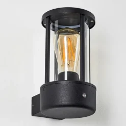 Applique murale d'extérieur Frederiks LED Noir, 1 lumière