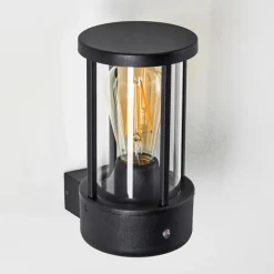 Applique murale d'extérieur Frederiks LED Noir, 1 lumière