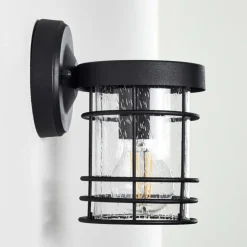 Applique murale d'extérieur Bjerndrup Noir, 1 lumière