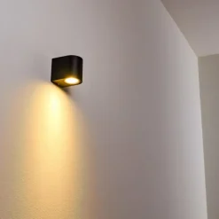 Applique murale d'extérieur Nordborg LED Noir, 1 lumière