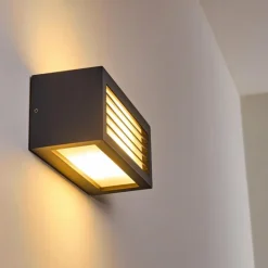 Applique murale d'extérieur Naldmadebro Anthracite, 1 lumière