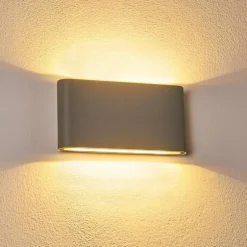 Applique murale d'extérieur Tinglev LED Gris, 2 lumières