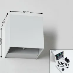 Applique murale d'extérieur Fauderup LED Blanc, 2 lumières