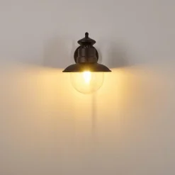 Applique murale d'extérieur Sipri Noir, 1 lumière