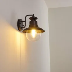 Applique murale d'extérieur Sipri Noir, 1 lumière
