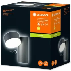Applique murale d'extérieur LEDVANCE ENDURA Noir, 1 lumière