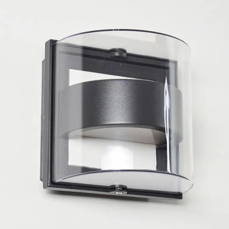 Applique murale d'extérieur Sauerbek LED Noir, 2 lumières