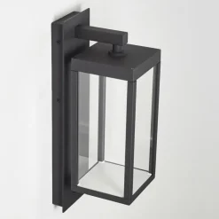 Applique murale d'extérieur Faroer LED Anthracite, 1 lumière, Détecteur de mouvement