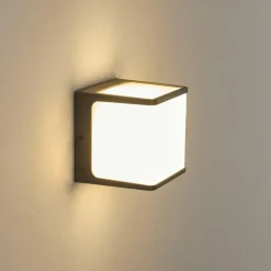 Applique murale d'extérieur Buckau LED Anthracite, Blanc, 1 lumière