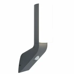 Applique murale d'extérieur Lutec BATI LED Anthracite, 1 lumière, Détecteur de mouvement