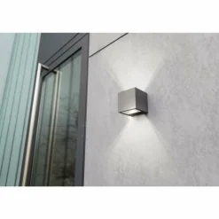 Applique murale d'extérieur Lutec GEMINI LED Anthracite, 2 lumières