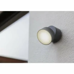 Applique murale d'extérieur Lutec TRUMPET LED Anthracite, 1 lumière