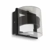 Applique murale d'extérieur Lutec DELTA Anthracite, 1 lumière