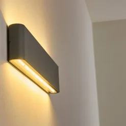 Applique murale d'extérieur Tinglev LED Gris, 2 lumières