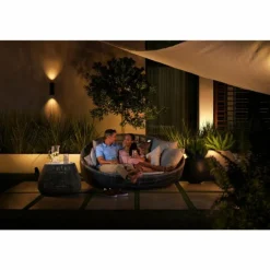 Applique murale d'extérieur Philips Hue Ambiance White & Color Appear LED Noir, 2 lumières, Changeur de couleurs