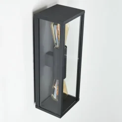 Applique murale d'extérieur Kiwalik Anthracite, 2 lumières