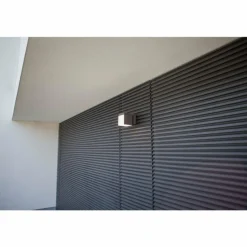 Applique murale d'extérieur Lutec Cuba LED Anthracite, 1 lumière