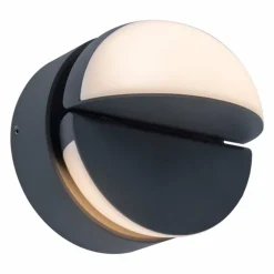 Applique murale d'extérieur Lutec Eklips LED Anthracite, 2 lumières