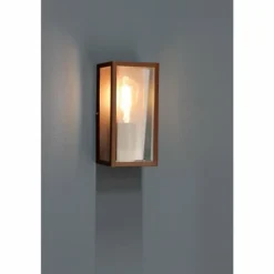 Applique murale d'extérieur Lutec Mondrian Bronze, 1 lumière