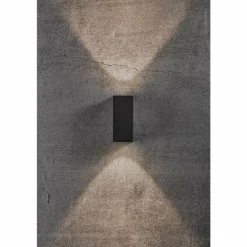 Applique murale d'extérieur Nordlux ASBOL LED Noir, 2 lumières