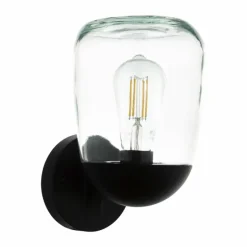 Applique murale d'extérieur Eglo DONATORI Noir, 1 lumière